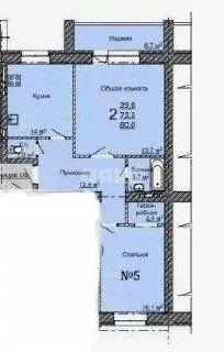 Фото №20: 2-комнатная квартира 74 м² - Тула, ЖК Александровский Парк, ул. Октябрьская, 217к1