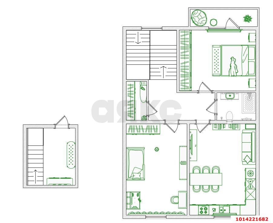 Фото №11: 2-комнатная квартира 87 м² - Хомуты, ул. Победы, 48