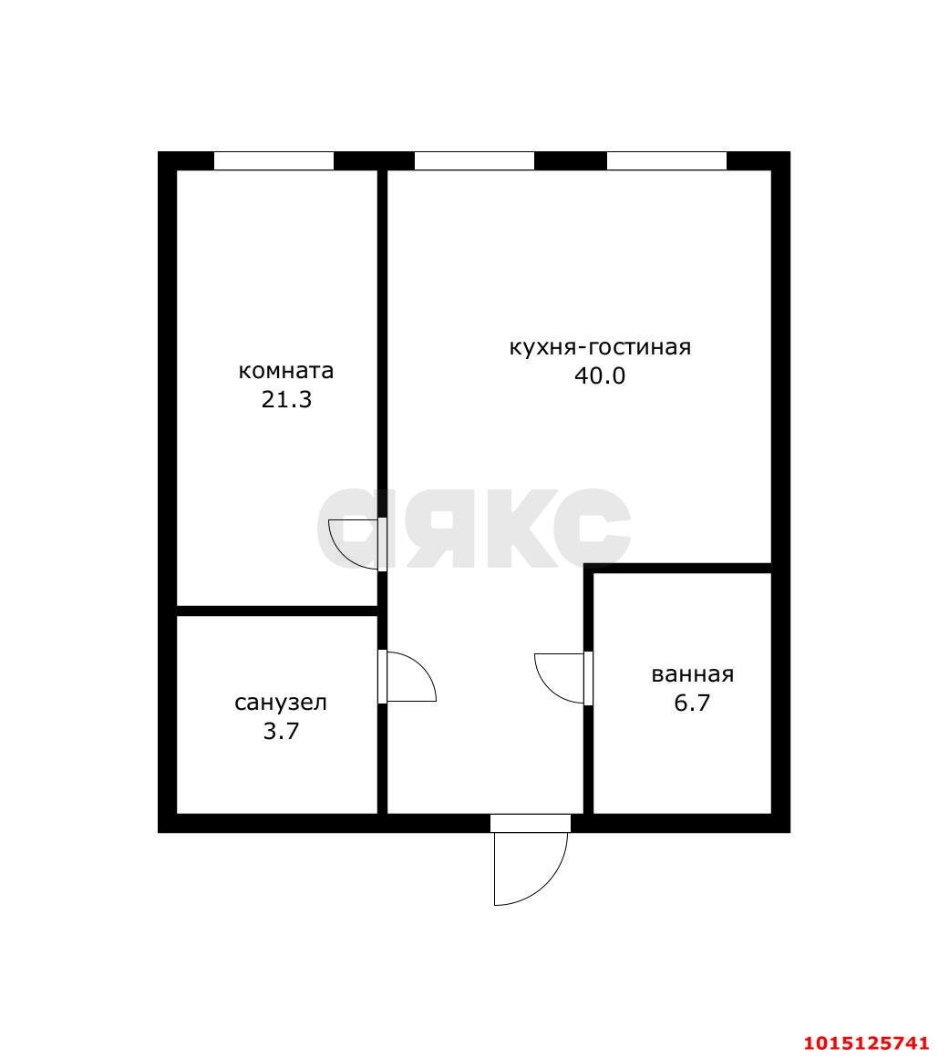 Фото №20: 2-комнатная квартира 69 м² - Краснодар, 9-й километр, ул. Ярославская, 113к1