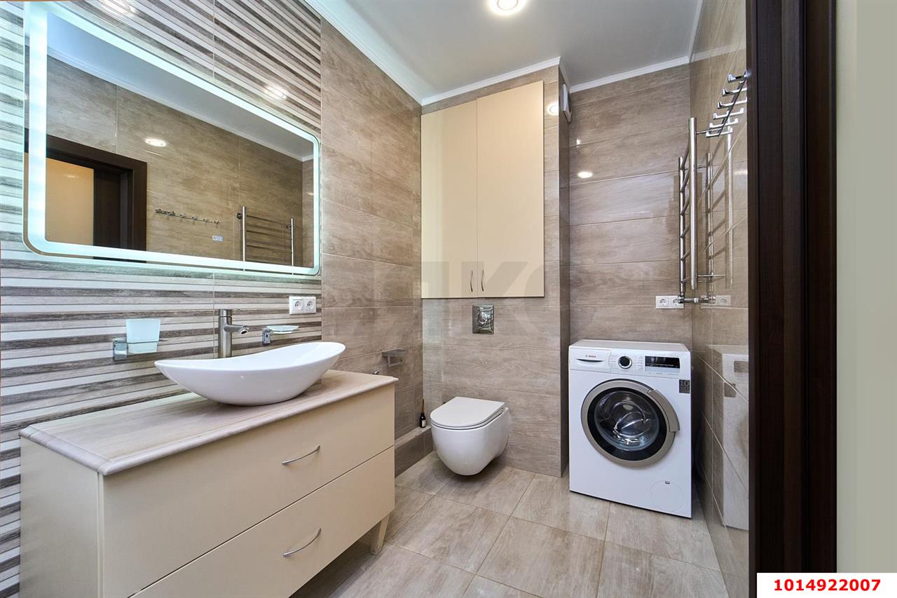 Фото №12: 1-комнатная квартира 59 м² - Краснодар, Прикубанский внутригородской округ, Фестивальный, Отделение № 1 совхоза Солнечный, мкр. жилой комплекс Седьмой Континент, ул. Совхозная, 1к7