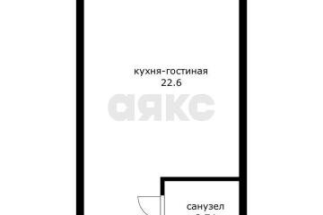 Фото №1: Студия <span class="whitespace-nowrap">33 м²</span>, <span class="whitespace-nowrap">1/4 эт.</span> - Новая Адыгея, мкр. жилой комплекс Золотая линия 2, ул. Бжегокайская, 25/4