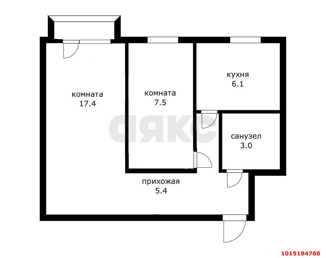 Фото №13: 2-комнатная квартира <span class="whitespace-nowrap">40 м²</span>, <span class="whitespace-nowrap">4/4 эт.</span> - Краснодар, Западный внутригородской округ, мкр. Фестивальный, ул. имени Тургенева, 110