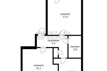 Фото №1: 2-комнатная квартира 50 м² - Краснодар, мкр. Центральный, ул. Мира, 40