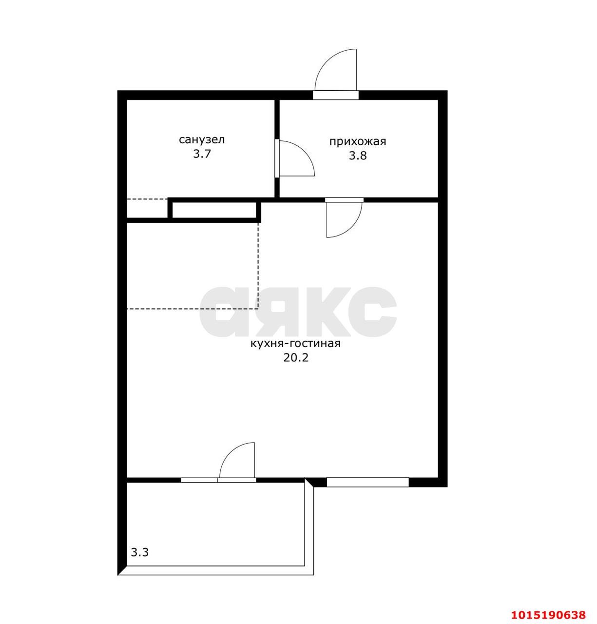 Фото №13: Студия 30 м² - Краснодар, Музыкальный, ул. Российская, 257/7
