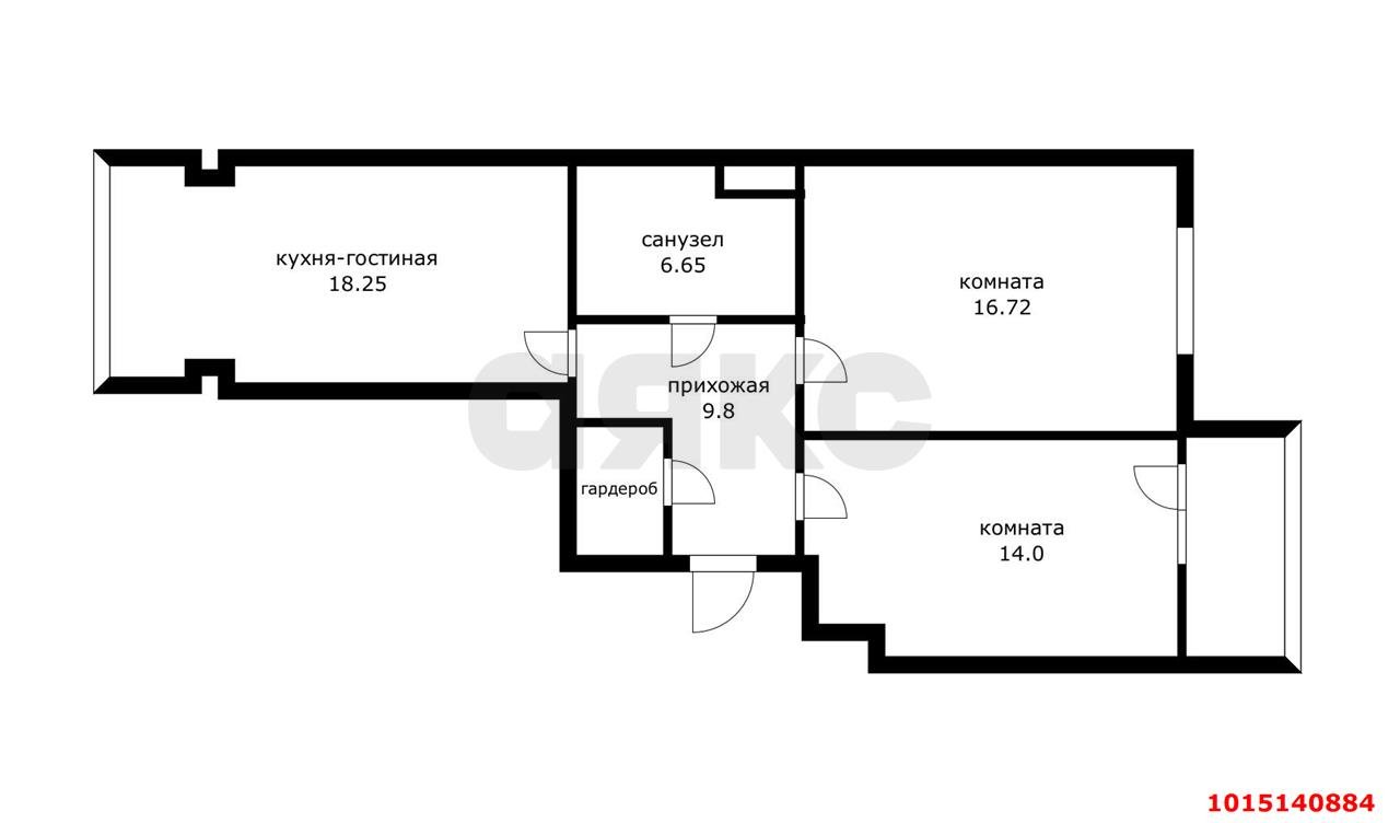 Фото №16: 2-комнатная квартира 62 м² - Краснодар, Панорама, ул. Восточно-Кругликовская, 22