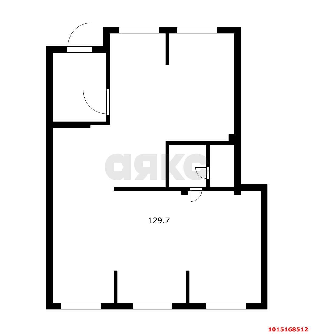 Фото №3: Торговое помещение 130 м² - Краснодар, жилой комплекс Южане, ул. Даниила Смоляна, 71