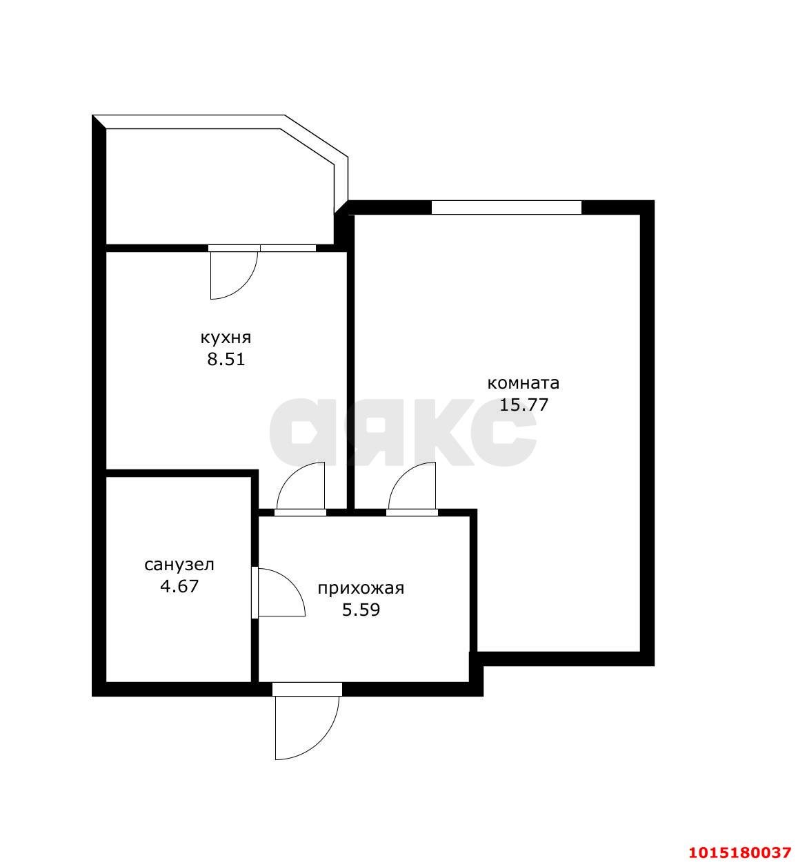 Фото №17: 1-комнатная квартира 34 м² - Краснодар, 6-й квартал, ул. Боспорская, 10