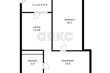 Фото №1: 1-комнатная квартира 49 м² - Краснодар, мкр. жилой комплекс Черёмушки, ул. Кубанская, 47