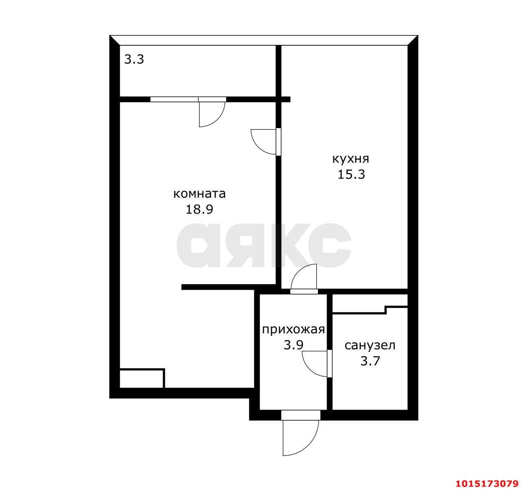Фото №18: 1-комнатная квартира 45 м² - Краснодар, жилой комплекс Премьера, ул. Автолюбителей, 1/3к2