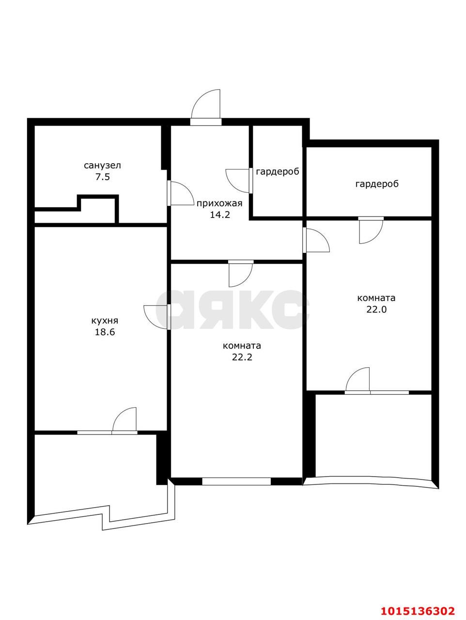Фото №20: 2-комнатная квартира 98 м² - Краснодар, Юбилейный, б-р Клары Лучко, 16
