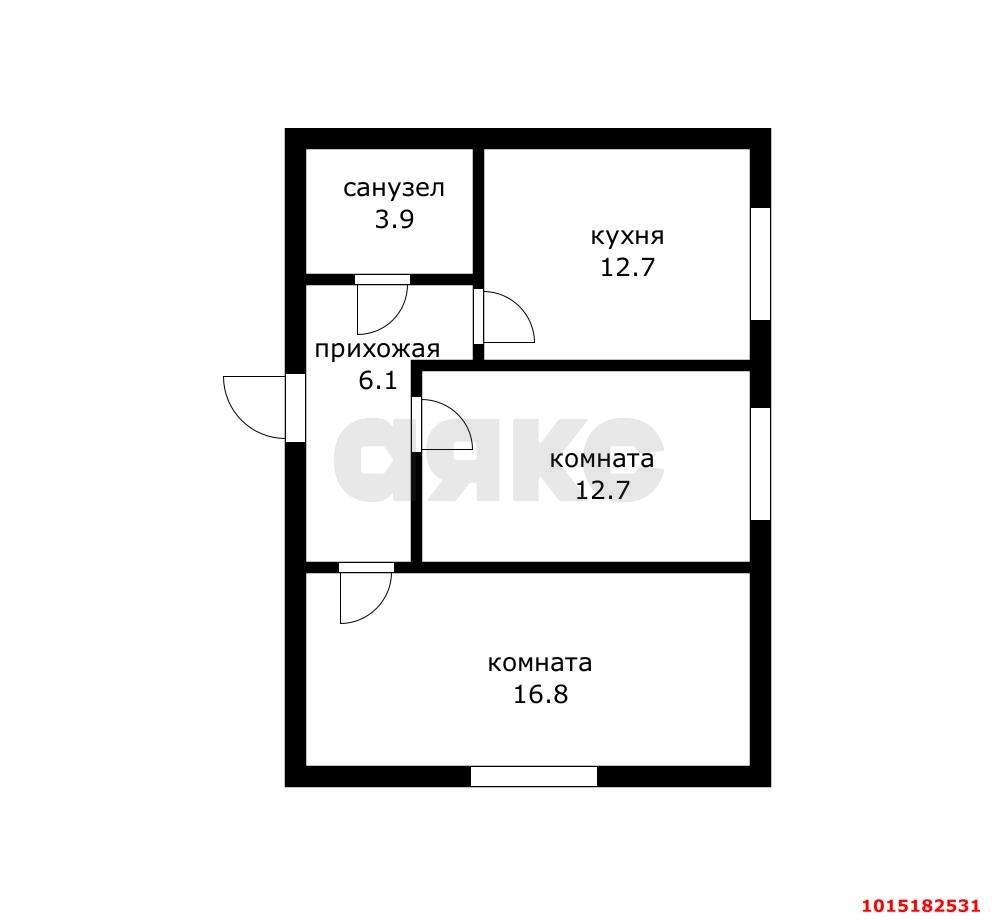 Фото №5: 2-комнатная квартира 52 м² - Краснодар, Музыкальный, ул. Агрохимическая, 128