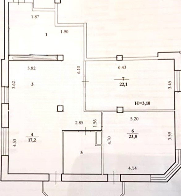 Фото №34: 3-комнатная квартира 111 м² - Волгоград, ЖК Семь Ветров, ул. Космонавтов, 36