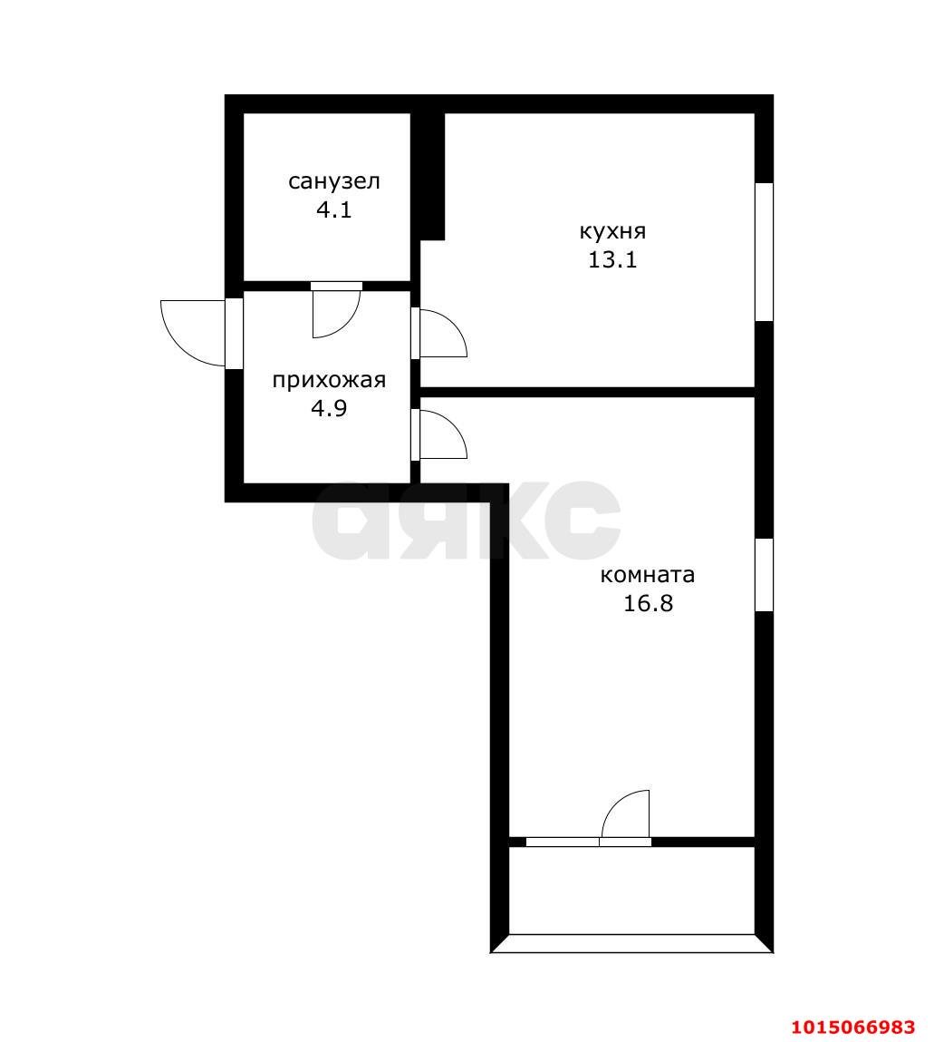 Фото №8: 1-комнатная квартира 42 м² - Краснодар, Прикубанский внутригородской округ, мкр. жилой комплекс Архитектор, ул. Наставников, 11