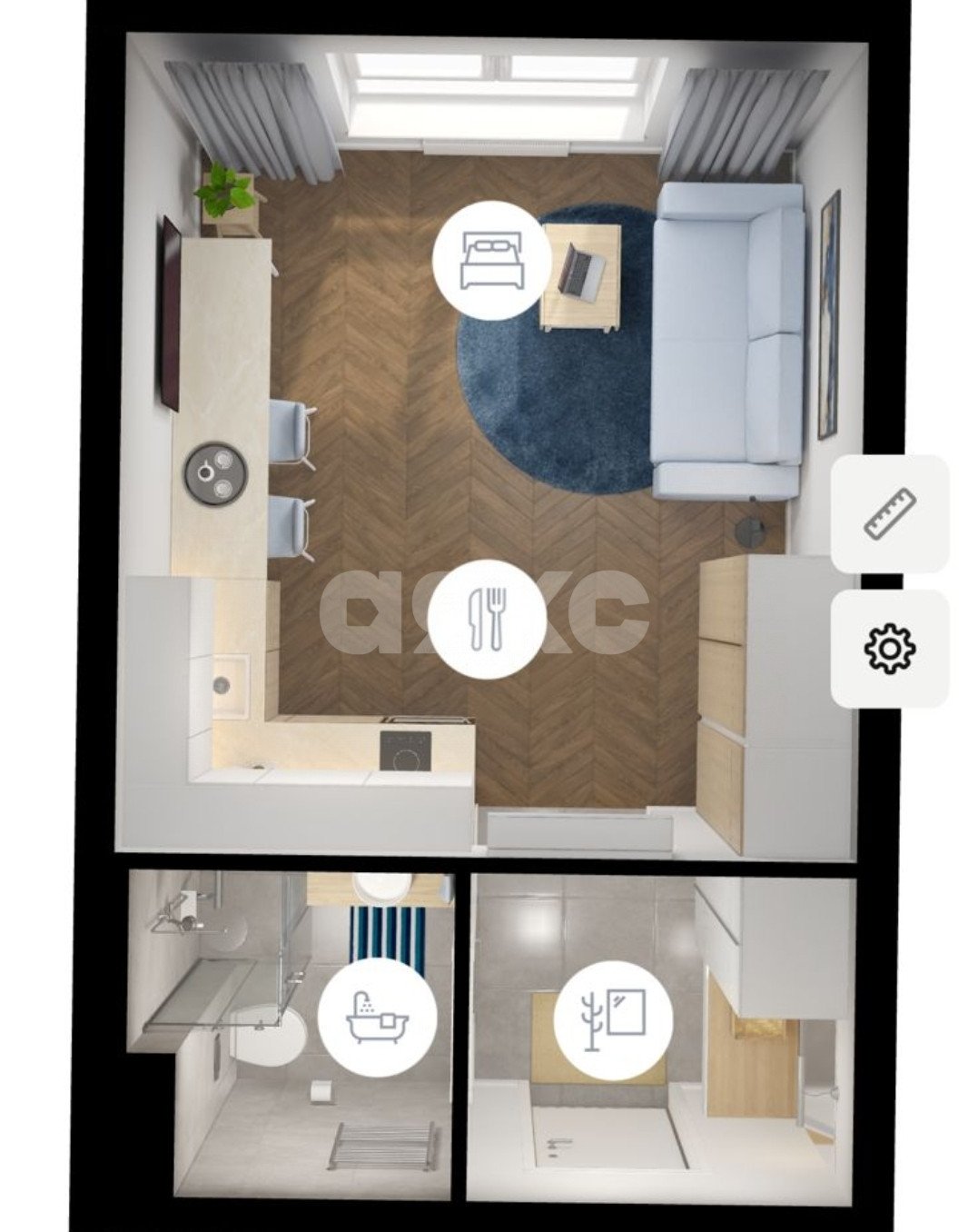 Фото №18: Студия 24 м² - Одинцово, жилой комплекс Одинцово-1, ул. Берёзовая, 6к2