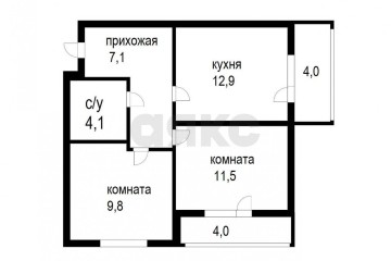 Фото №2: 2-комнатная квартира 53 м² - Краснодар, мкр. жилой комплекс Ракурс, ул. имени Героя Ростовского, 8к5