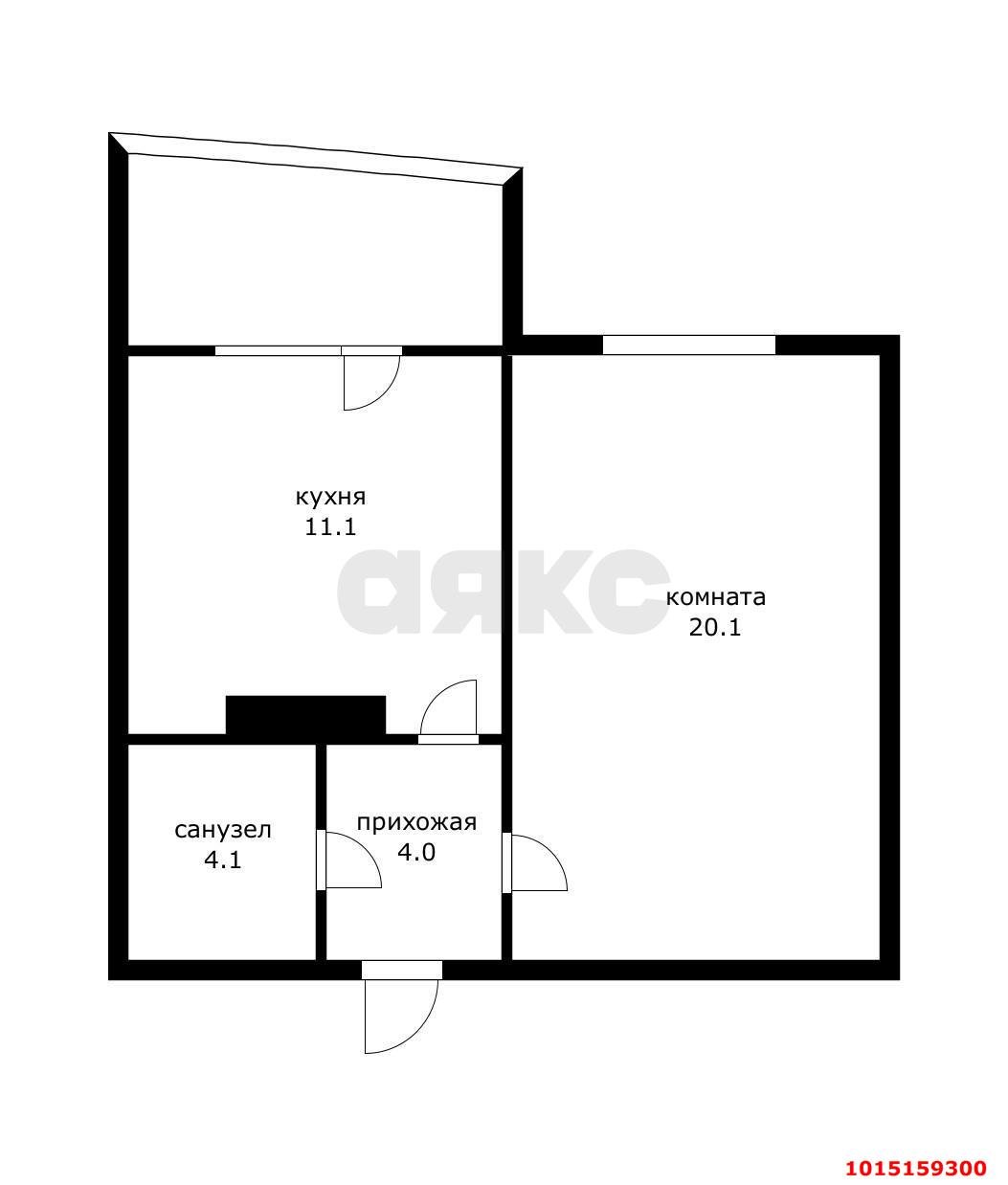 Фото №9: 1-комнатная квартира 40 м² - Краснодар, квартал Центральная Усадьба КНИИСХ