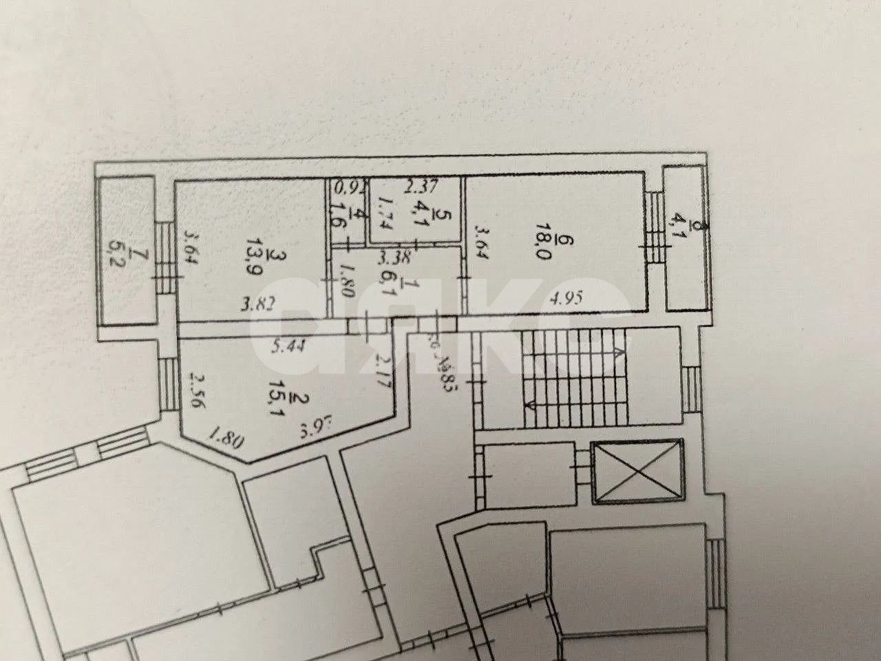 Фото №9: 2-комнатная квартира 58 м² - Ростов-на-Дону, жилой комплекс Измаильский Парк, пер. Измаильский, 41