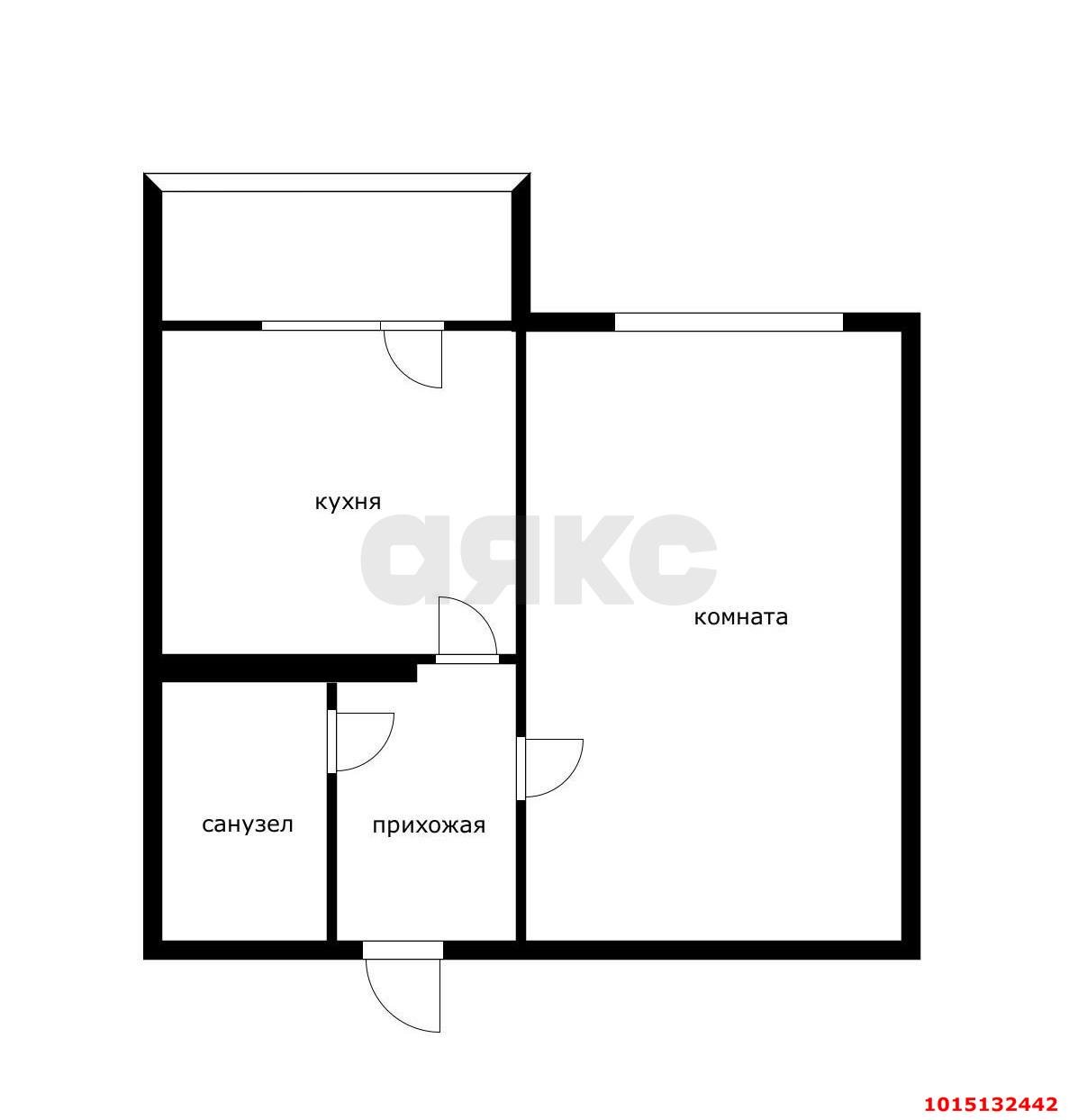 Фото №6: 1-комнатная квартира 38 м² - Краснодар, Восточный, ул. Генерала Трошева, 17