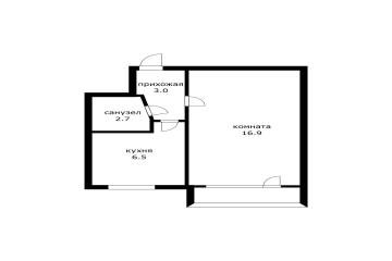 Фото №1: 1-комнатная квартира 29 м² - Краснодар, мкр. Фестивальный, ул. Воровского, 182
