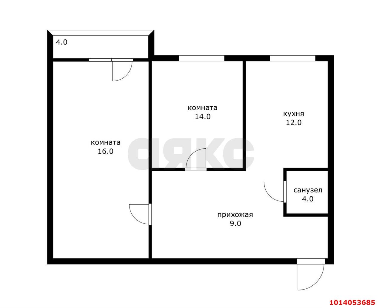 Фото №16: 2-комнатная квартира 57 м² - Берёзовый, Витаминкомбинат, ул. Декоративная, 1/5