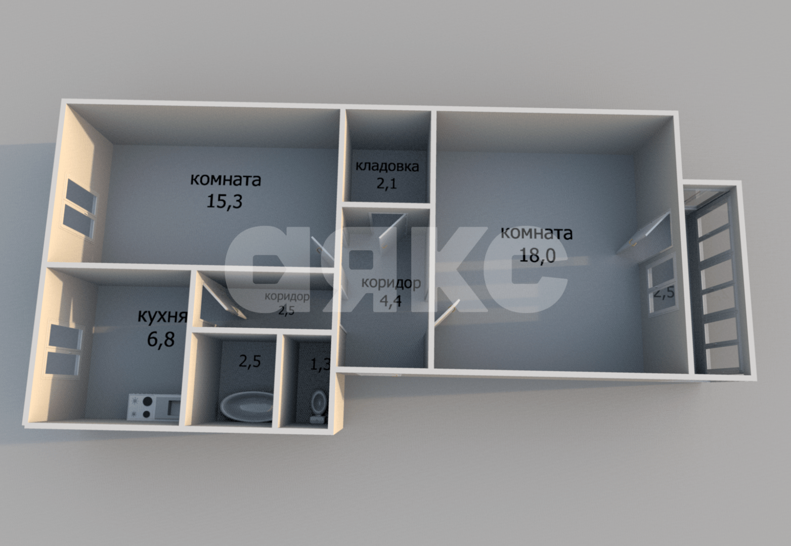 Фото №10: 2-комнатная квартира 52 м² - Юровка, ул. Октябрьская, 6