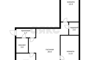 Фото №4: 3-комнатная квартира 61 м² - Краснодар, мкр. Завод Измерительных Приборов, ул. Курчатова, 12