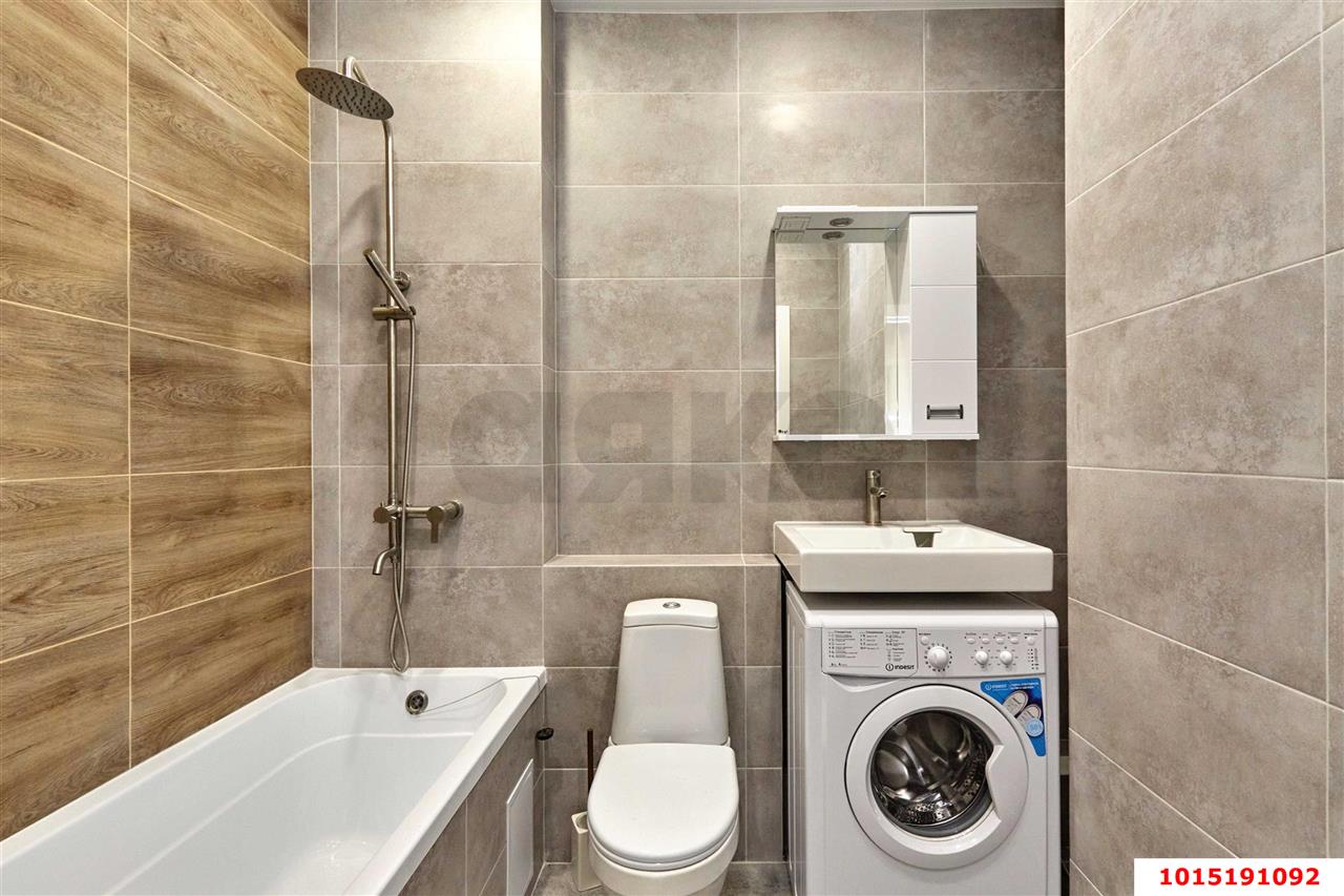 Фото №3: 1-комнатная квартира 37 м² - Краснодар, Прикубанский внутригородской округ, мкр. Догма Парк, ул. Марины Цветаевой, 7к3