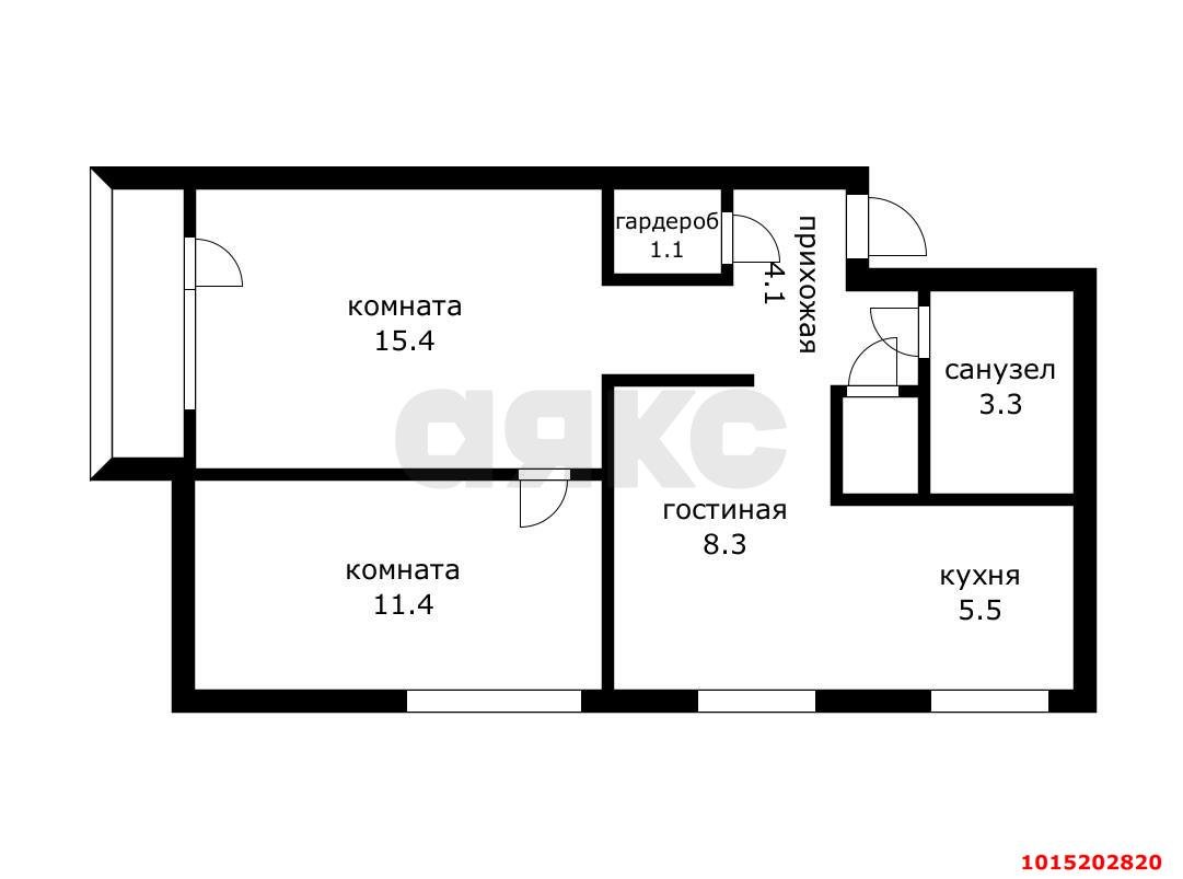 Фото №13: 3-комнатная квартира 49 м² - Краснодар, Прикубанский внутригородской округ, мкр. Фестивальный, ул. имени Тургенева, 215