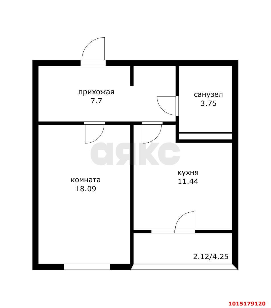 Фото №8: 1-комнатная квартира 39 м² - Краснодар, Восточно-Кругликовский, ул. им. Героя Яцкова И.В., 10