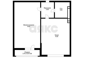 Фото №3: 1-комнатная квартира 32 м² - Яблоновский, мкр. жилой комплекс Компаньон-Сити, ул. Шоссейная, 63к5