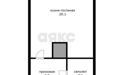 Фото №2: Студия 26 м² - Краснодар, мкр. жилой комплекс Абрикос, ул. 5-я Дорожная, 68к3