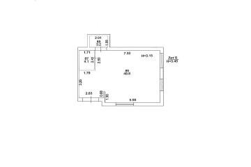 Фото №2: Коммерция 57 м² - Краснодар, мкр. ЖК Акварели-2, ул. Тепличная, 62/1к1
