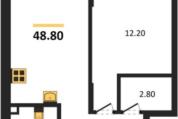 Фото №1: 1-комнатная квартира 48 м² - Майкоп, мкр. ЖК Звезды, 