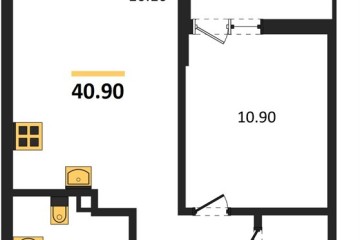 Фото №1: 1-комнатная квартира 40 м² - Майкоп, мкр. ЖК Звезды, 