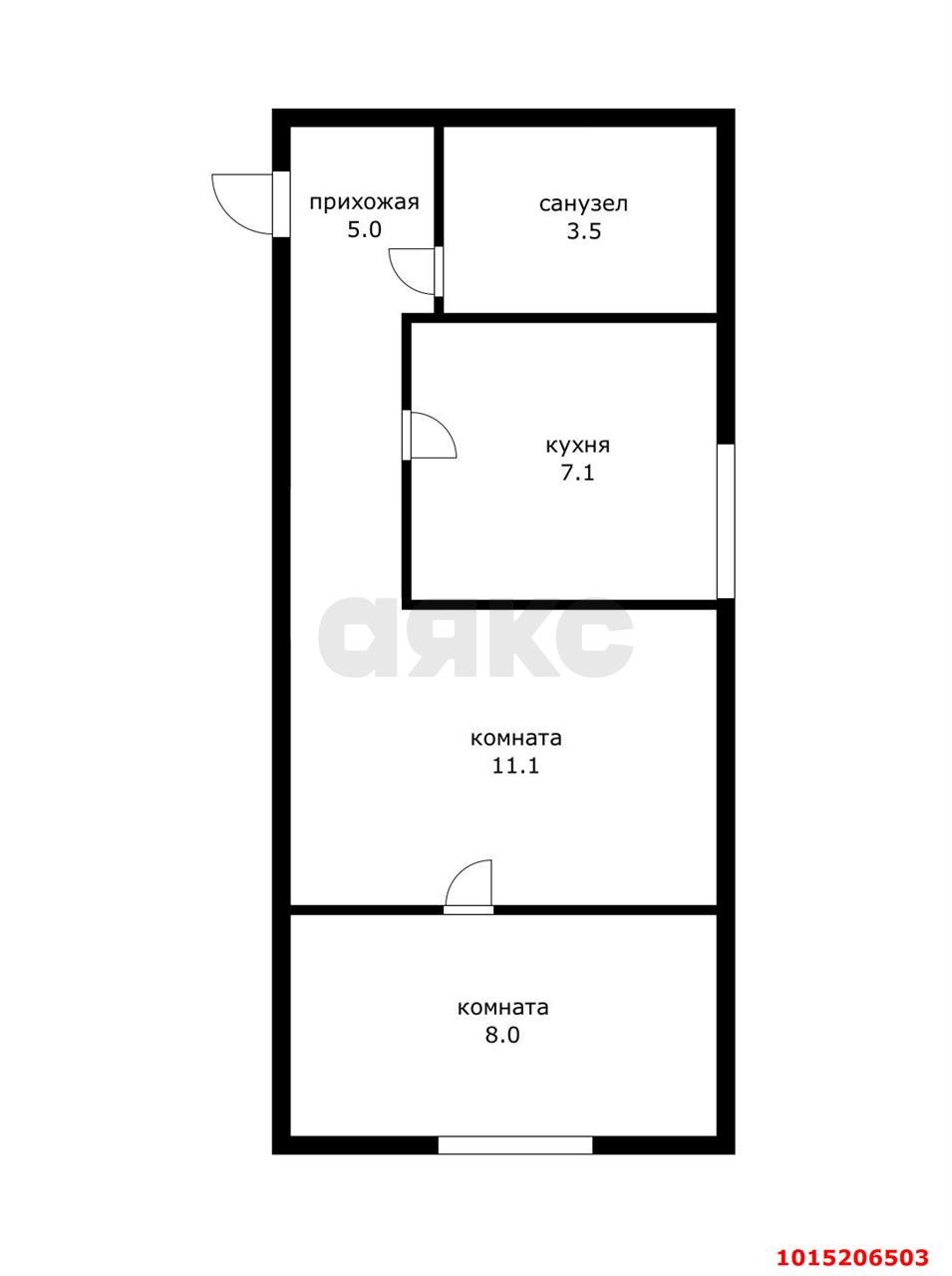 Фото №2: 1-комнатная квартира 34 м² - Краснодар, мкр. Карасунский внутригородской округ, ул. Кирова, 288/1