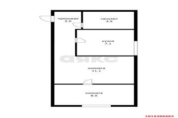 Фото №2: 1-комнатная квартира 34 м² - Краснодар, мкр. Карасунский внутригородской округ, ул. Кирова, 288/1