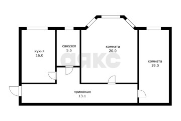 Фото №3: 2-комнатная квартира 73 м² - Краснодар, мкр. Сады Калинина, ул. Артёмовская, 5