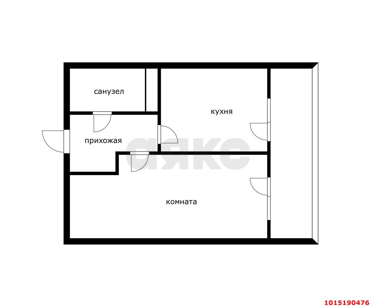 Фото №10: 1-комнатная квартира 40 м² - Краснодар, Завод Измерительных Приборов, ул. Зиповская, 44
