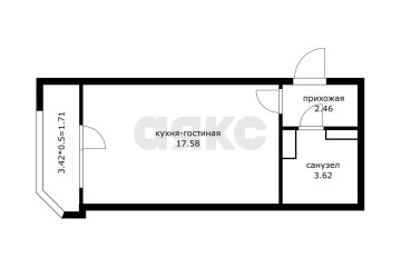 Фото №2: Студия 24 м² - Краснодар, мкр. жилой комплекс Ural, ул. Уральская, 87/7