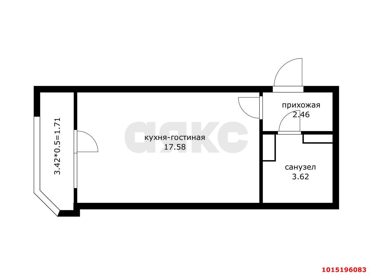Фото №2: Студия 27 м² - Краснодар, жилой комплекс Ural, ул. Уральская, 87/7