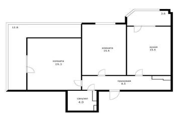 Фото №2: 2-комнатная квартира 62 м² - Краснодар, мкр. жилой комплекс Ural, ул. Уральская, 87/7