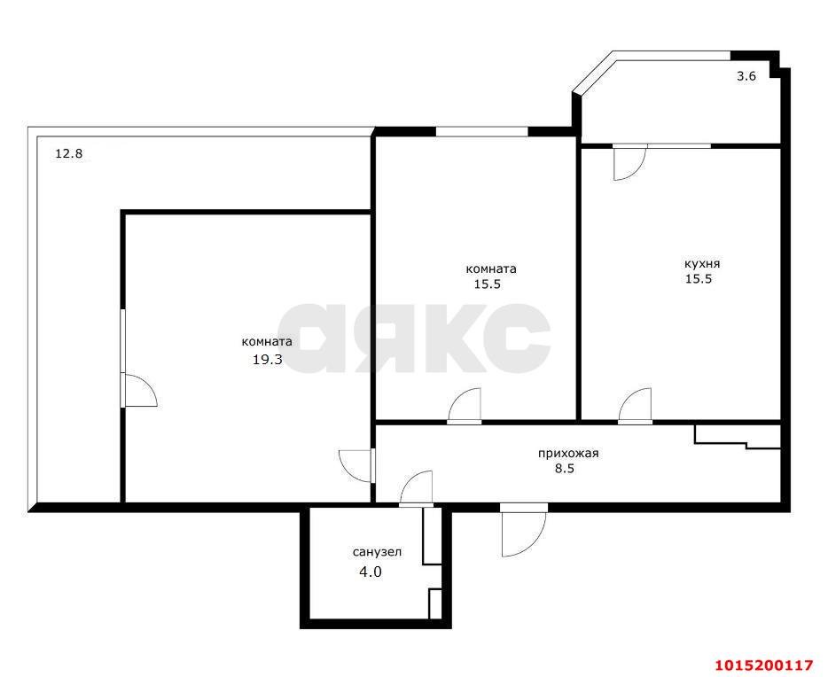 Фото №2: 2-комнатная квартира 79 м² - Краснодар, жилой комплекс Ural, ул. Уральская, 87/7