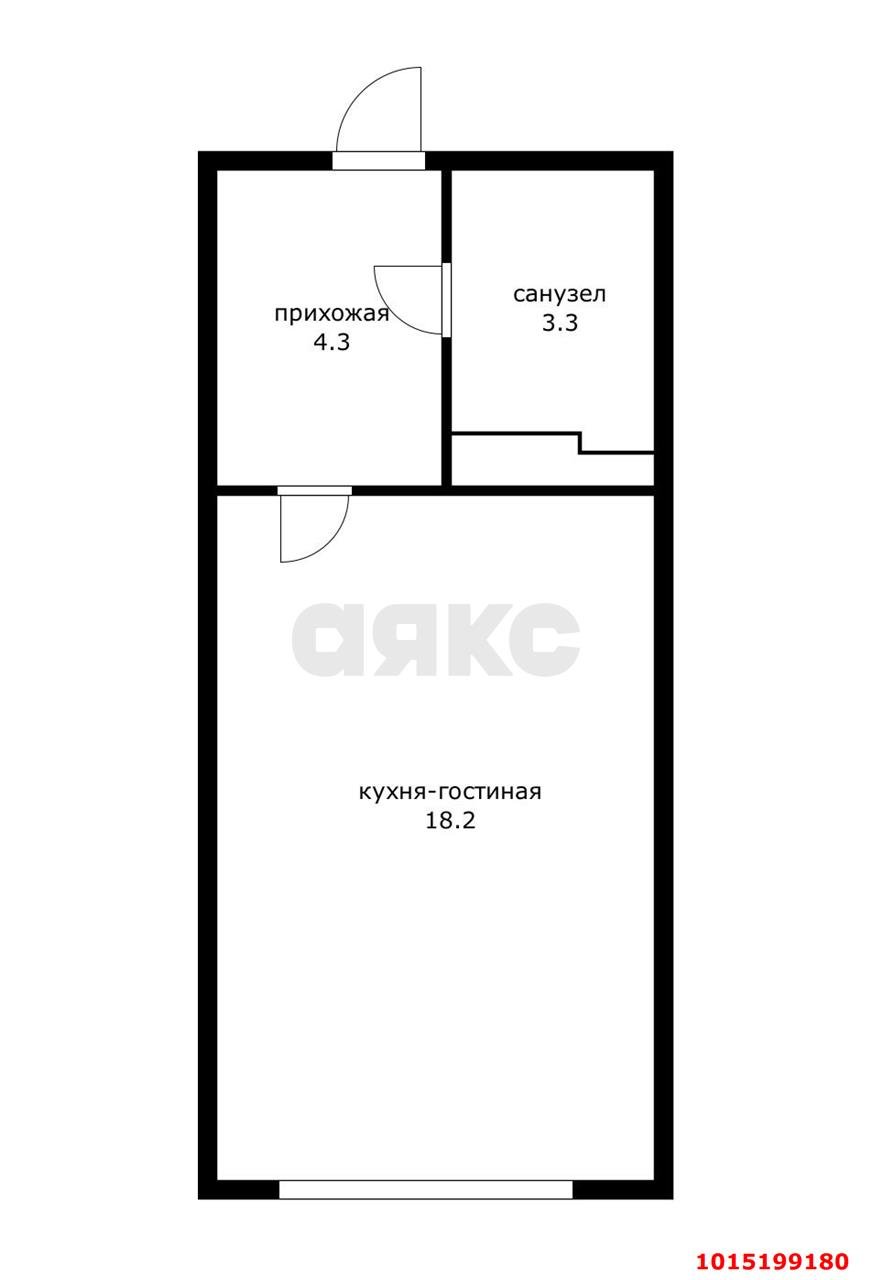Фото №12: Студия 26 м² - Новая Адыгея, ул. Песочная, 1к1