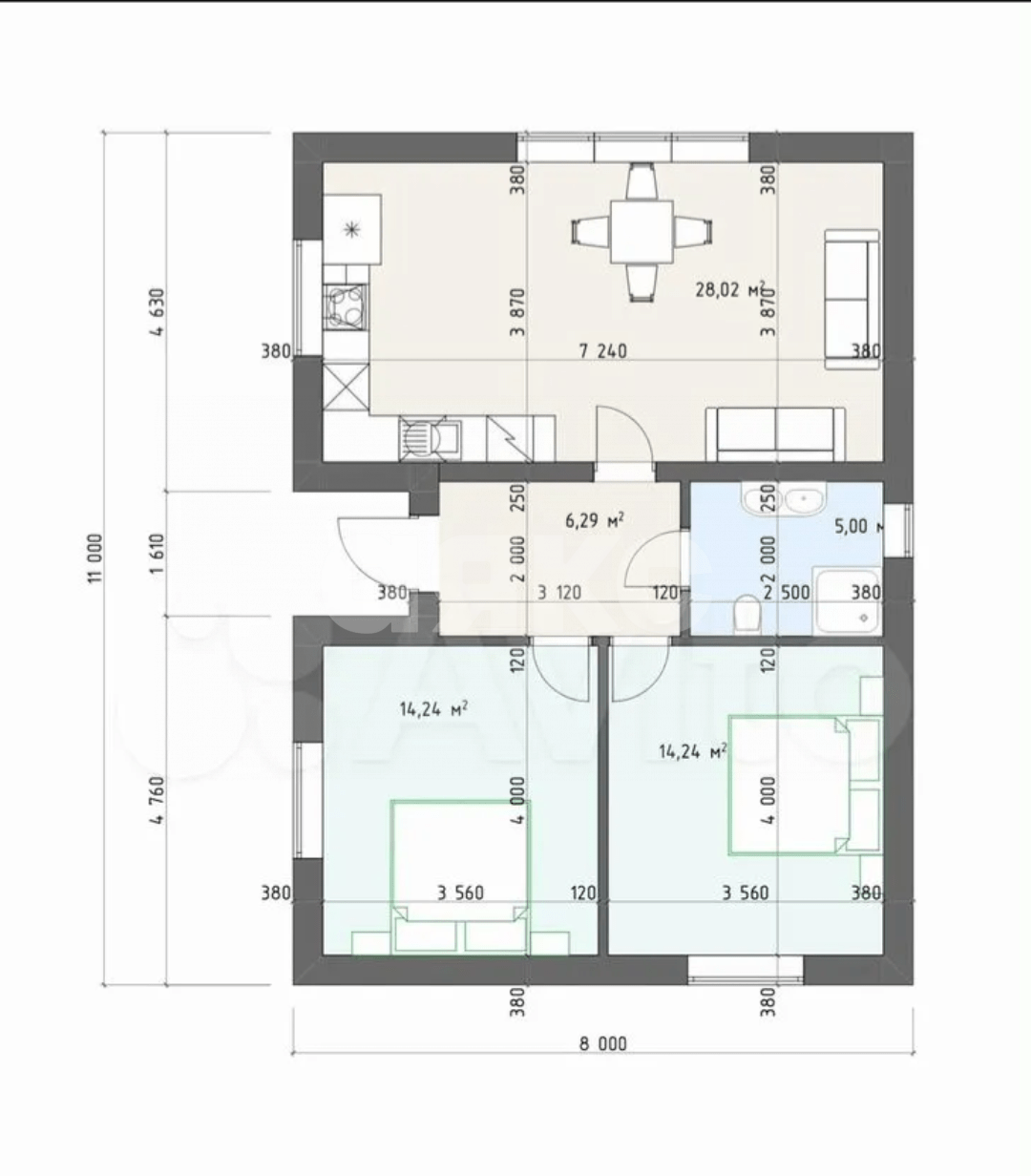 Фото №17: Дом 85 м² + 4 сот. - Платнировская, ул. Красная, 47