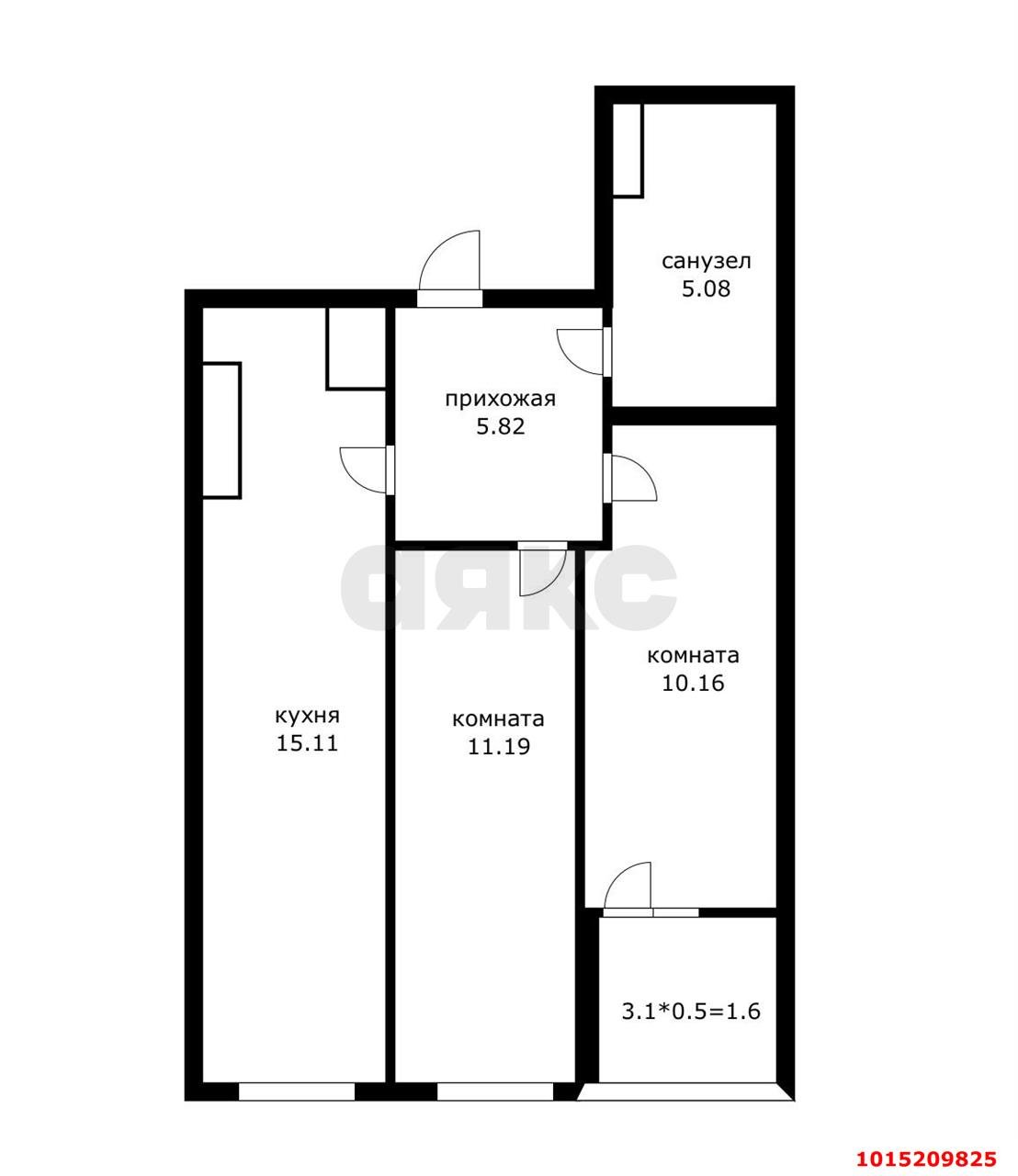 Фото №20: 2-комнатная квартира 52 м² - Краснодар, Прикубанский внутригородской округ, ЖК Лучший, мкр. имени Петра Метальникова, ул. Петра Метальникова, 38