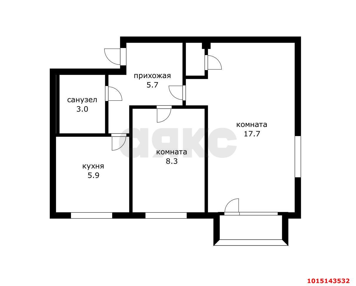 Фото №8: 2-комнатная квартира 41 м² - Краснодар, Черёмушки, ул. 2-я Пятилетка, 8/2