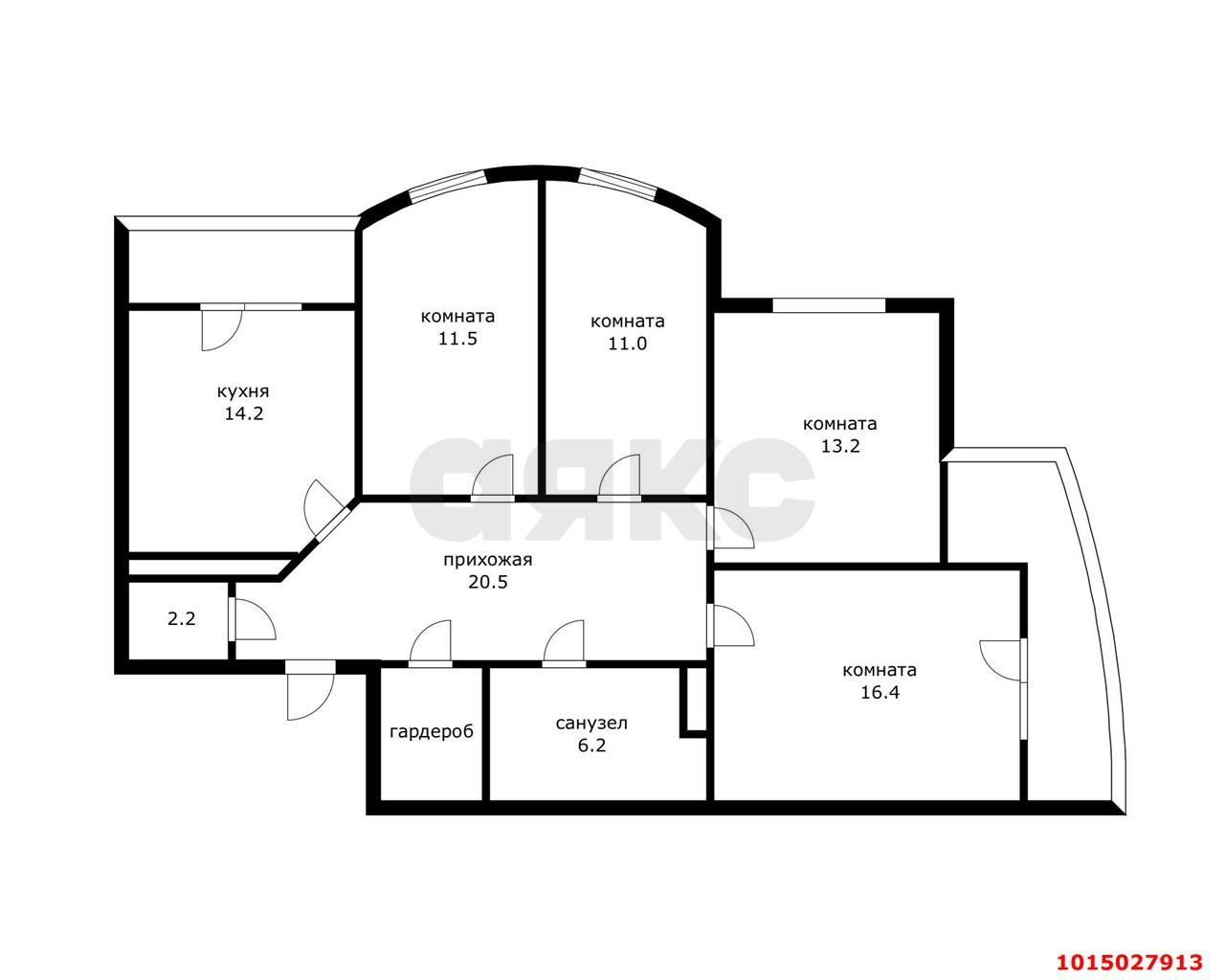 Фото №20: 3-комнатная квартира 109 м² - Краснодар, ЖК Янтарный 3, пр-кт Константина Образцова, 4к1