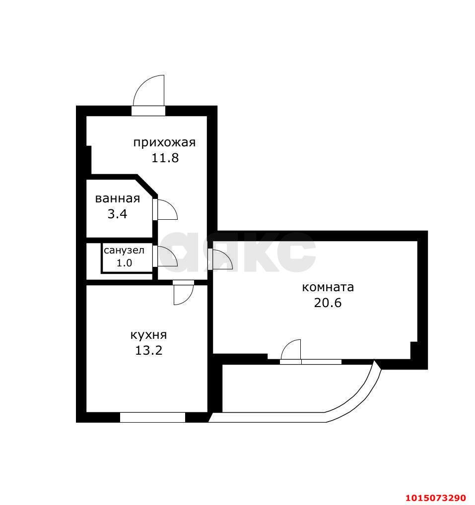 Фото №14: 1-комнатная квартира 56 м² - Краснодар, Центральный, ул. Промышленная, 19/1
