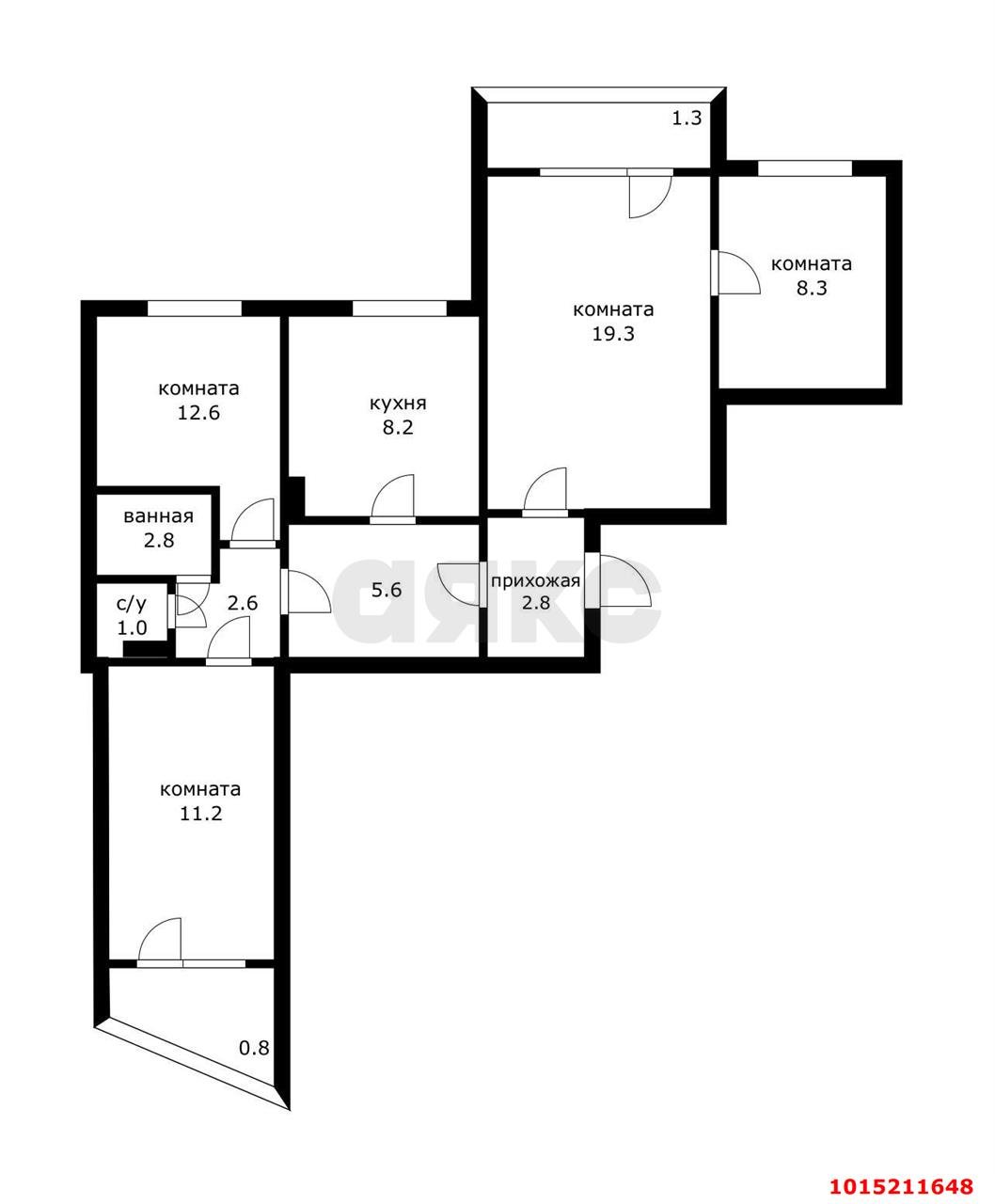 Фото №13: 3-комнатная квартира 74 м² - Краснодар, Прикубанский внутригородской округ, мкр. Славянский, ул. Красных Партизан, 111