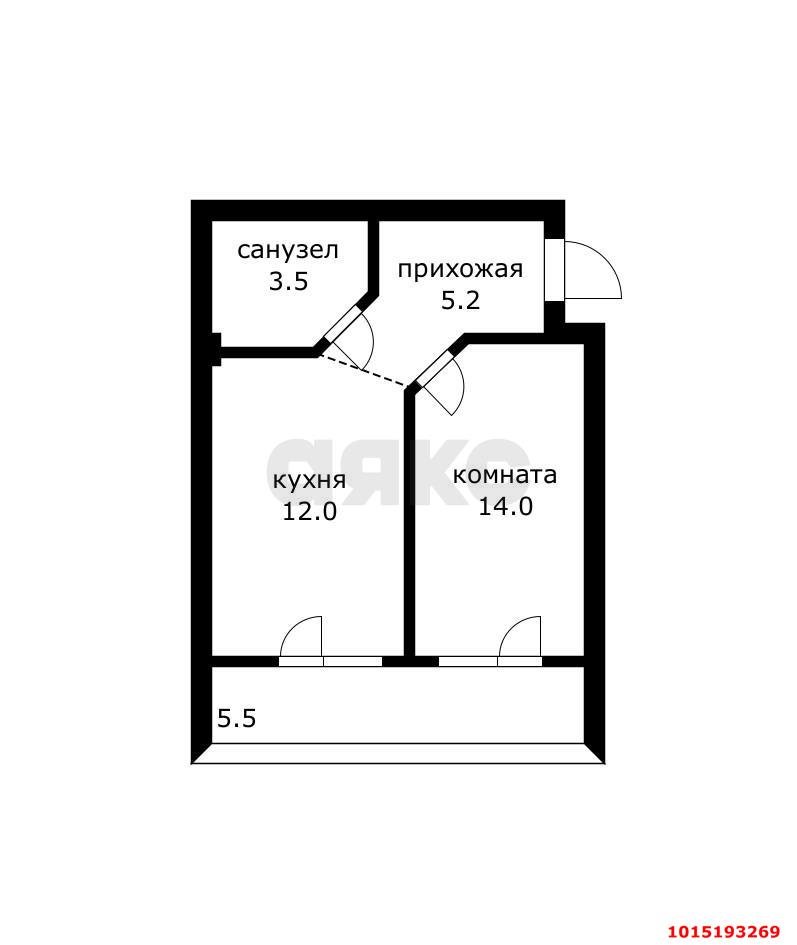 Фото №10: 1-комнатная квартира 30 м² - Российский, мкр. Прикубанский внутригородской округ, ул. Измаильская, 13